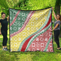 Hawaiian Quilt Pattern Quilt Special Color Mixed - Polynesian Pride