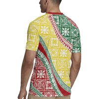 Hawaiian Quilt Pattern Rugby Jersey Special Color Mixed - Polynesian Pride