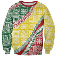 Hawaiian Quilt Pattern Sweatshirt Special Color Mixed - Polynesian Pride