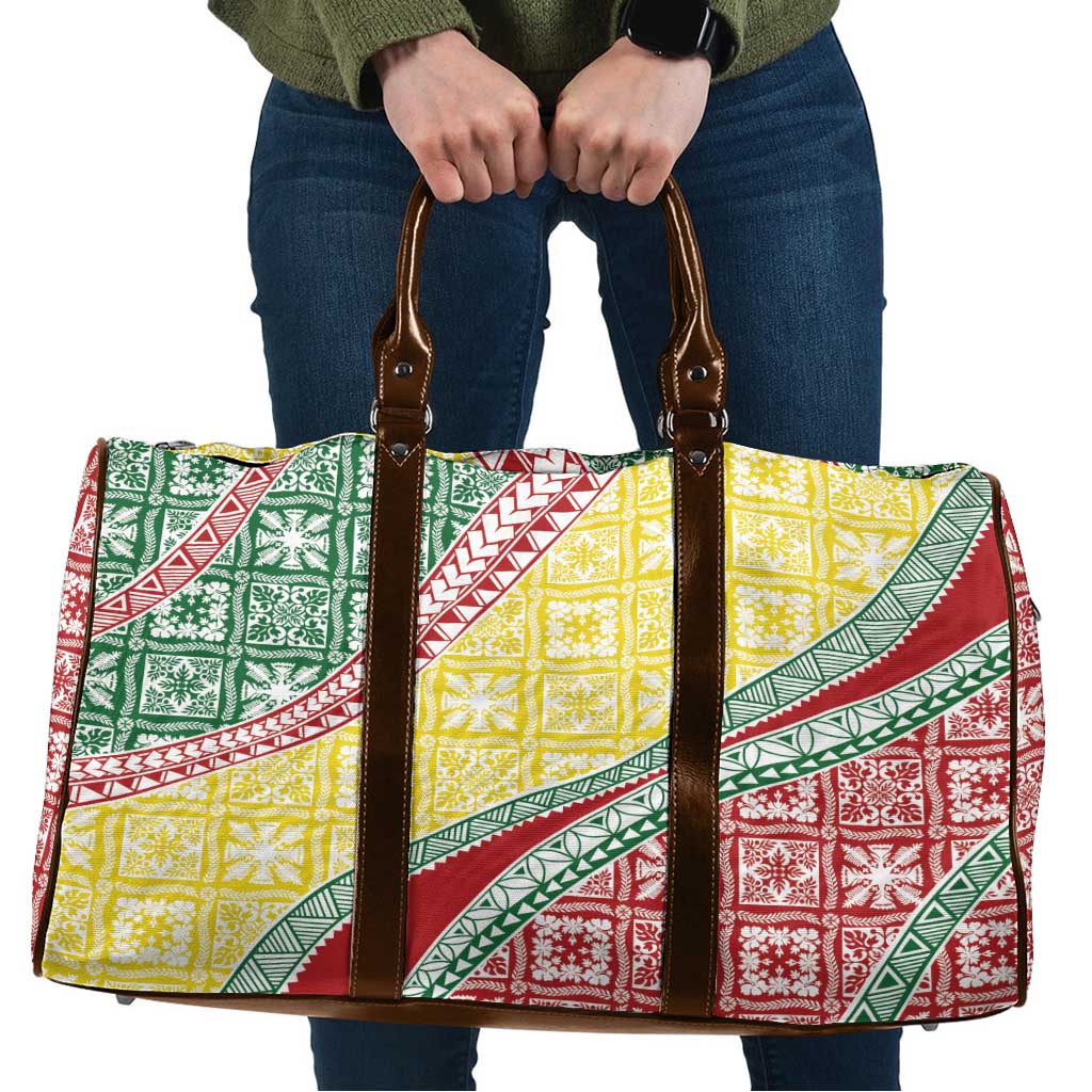 Hawaiian Quilt Pattern Travel Bag Special Color Mixed - Polynesian Pride