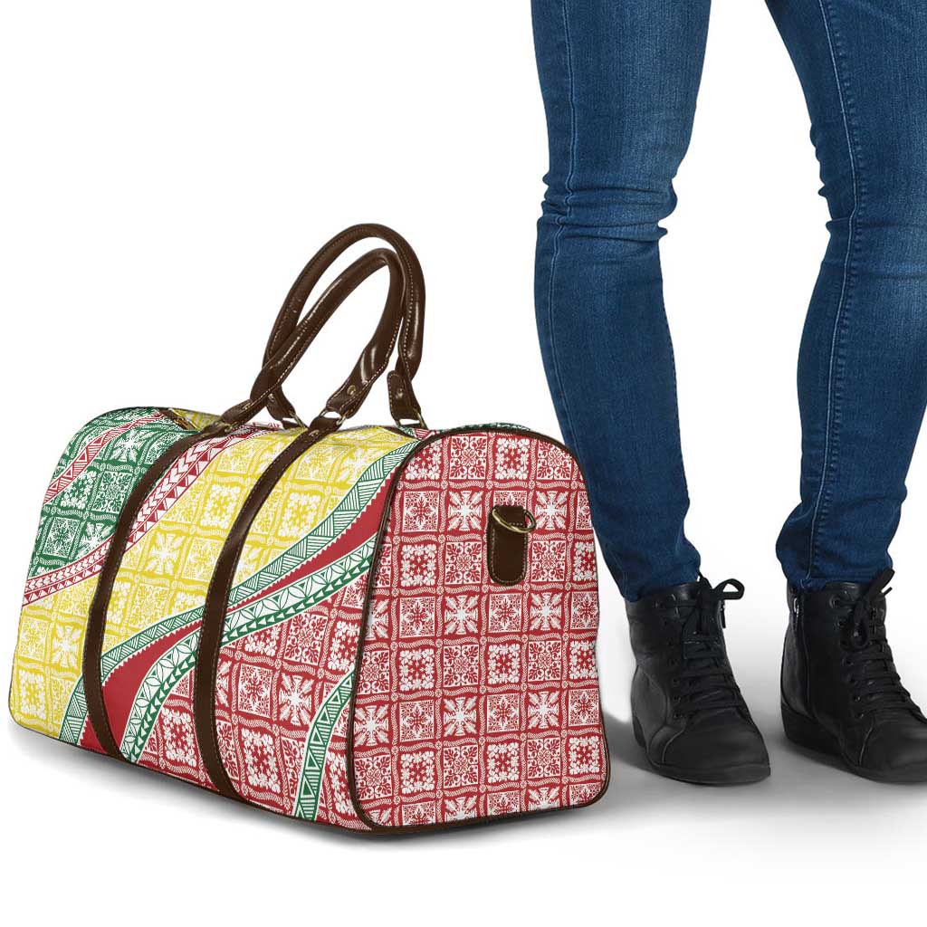 Hawaiian Quilt Pattern Travel Bag Special Color Mixed - Polynesian Pride