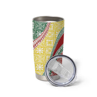 Hawaiian Quilt Pattern Tumbler Cup Special Color Mixed - Polynesian Pride