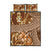 Fiji Masi Quilt Bed Set Bula Fijian Masi Tapa Vintage Style LT01 Brown - Polynesian Pride