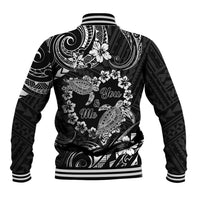 Polynesian Turtle Valentine Baseball Jacket You And Me Hibiscus Heart LT01 - Polynesian Pride