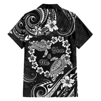 Polynesian Turtle Valentine Family Matching Long Sleeve Bodycon Dress and Hawaiian Shirt You And Me Hibiscus Heart LT01 - Polynesian Pride