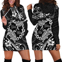 Polynesian Turtle Valentine Hoodie Dress You And Me Hibiscus Heart LT01 - Polynesian Pride