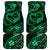 Polynesian Turtle Valentine Car Mats You And Me Green Hibiscus Heart LT01 Green - Polynesian Pride