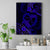 Polynesian Turtle Valentine Canvas Wall Art You And Me Navy Blue Hibiscus Heart LT01 Blue - Polynesian Pride