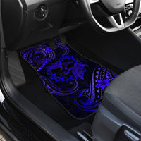 Polynesian Turtle Valentine Car Mats You And Me Navy Blue Hibiscus Heart LT01 - Polynesian Pride