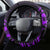 Polynesian Turtle Valentine Steering Wheel Cover You And Me Purple Hibiscus Heart LT01 - Polynesian Pride