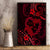 Polynesian Turtle Valentine Canvas Wall Art You And Me Red Hibiscus Heart LT01 - Polynesian Pride