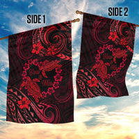 Polynesian Turtle Valentine Garden Flag You And Me Red Hibiscus Heart LT01 - Polynesian Pride