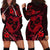 Polynesian Turtle Valentine Hoodie Dress You And Me Red Hibiscus Heart LT01 - Polynesian Pride