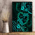 Polynesian Turtle Valentine Canvas Wall Art You And Me Turquoise Hibiscus Heart LT01 - Polynesian Pride