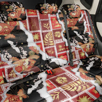 Hawaii Japanese Culture Black Back Car Seat Cover Spring Cranes Aloha Pattern LT01 - Polynesian Pride