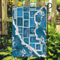 Hawaii Japanese Culture Blue Garden Flag Spring Cranes Aloha Pattern