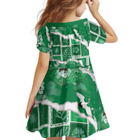 Hawaii Japanese Culture Green Family Matching Long Sleeve Bodycon Dress and Hawaiian Shirt Spring Cranes Aloha Pattern