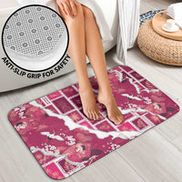 Hawaii Japanese Culture Pink Bathroom Set Spring Cranes Aloha Pattern