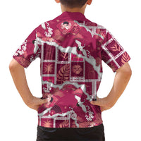 Hawaii Japanese Culture Pink Family Matching Off Shoulder Maxi Dress and Hawaiian Shirt Spring Cranes Aloha Pattern LT01 - Polynesian Pride