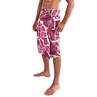 Hawaii Japanese Culture Pink Lavalava Spring Cranes Aloha Pattern