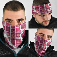 Hawaii Japanese Culture Pink Neck Gaiter Spring Cranes Aloha Pattern
