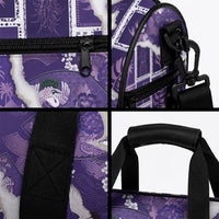 Hawaii Japanese Culture Purple Duffle Bag Spring Cranes Aloha Pattern LT01 - Polynesian Pride