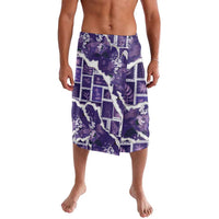 Hawaii Japanese Culture Purple Lavalava Spring Cranes Aloha Pattern