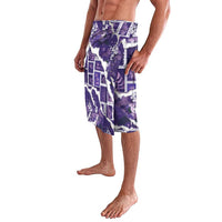 Hawaii Japanese Culture Purple Lavalava Spring Cranes Aloha Pattern