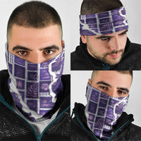 Hawaii Japanese Culture Purple Neck Gaiter Spring Cranes Aloha Pattern