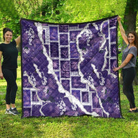 Hawaii Japanese Culture Purple Quilt Spring Cranes Aloha Pattern LT01 - Polynesian Pride