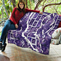 Hawaii Japanese Culture Purple Quilt Spring Cranes Aloha Pattern LT01 - Polynesian Pride