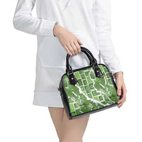 Hawaii Japanese Culture Sage Green Shoulder Handbag Spring Cranes Aloha Pattern LT01 - Polynesian Pride