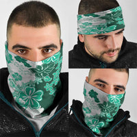 Green Hibiscus Plumeria Floral Neck Gaiter LT01