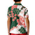 Green Orange Hibiscus Plumeria Floral Kid Polo Shirt - Polynesian Pride