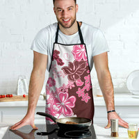 Pink Hibiscus Plumeria Floral Apron - Polynesian Pride