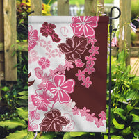 Pink Hibiscus Plumeria Floral Garden Flag - Polynesian Pride