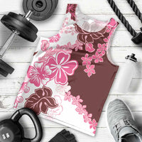 Pink Hibiscus Plumeria Floral Men Tank Top - Polynesian Pride