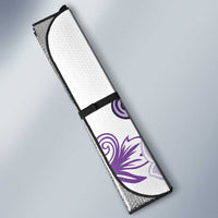 Purple Hibiscus Plumeria Floral Auto Sun Shade - Polynesian Pride
