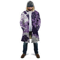 Purple Hibiscus Plumeria Floral Cloak - Polynesian Pride