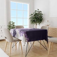 Purple Hibiscus Plumeria Floral Tablecloth - Polynesian Pride