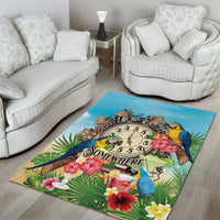 It's 5 o'clock Somewhere Area Rug Hawaiian Tropical Parrots - Polynesian Pride
