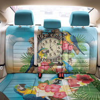 It's 5 o'clock Somewhere Back Car Seat Cover Hawaiian Tropical Parrots - Polynesian Pride