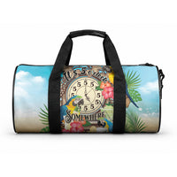 It's 5 o'clock Somewhere Duffle Bag Hawaiian Tropical Parrots