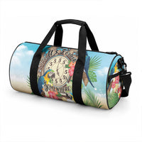 It's 5 o'clock Somewhere Duffle Bag Hawaiian Tropical Parrots