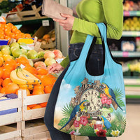 It's 5 o'clock Somewhere Grocery Bag Hawaiian Tropical Parrots - Polynesian Pride