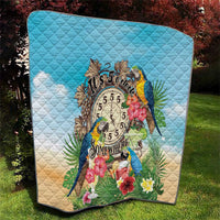 It's 5 o'clock Somewhere Quilt Hawaiian Tropical Parrots - Polynesian Pride