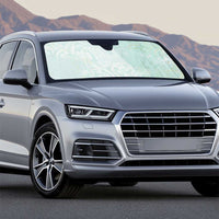 Polynesian Tiare Monstera Seafoam Green Auto Sun Shade Liquid Style - Polynesian Pride