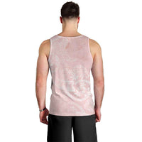 Polynesian Tiare Monstera Soft Pink Men Tank Top Liquid Style - Polynesian Pride