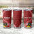 Tonga Rugby Tumbler Cup Tongan Ngatu Pattern White Version