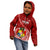 Custom Tonga Rugby Kid Hoodie Tongan Ngatu Pattern White Version LT01 - Polynesian Pride